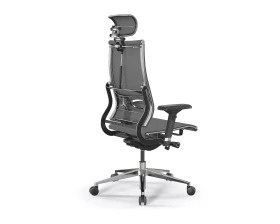 Кресло METTA M B2-5D M26.B32.G25.W03 Сетка, Серый/Темно-серый images