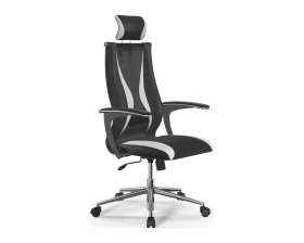 Кресло ErgoLife S 10 B2-170U M09.B23.G18.W01 Сетка/Экокожа, Черный/Белый images