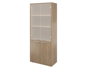 Шкаф высокий 800х400х1980 стекло сатин Дублин images