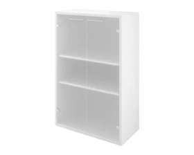 Шкаф низкий 800х400х1250 стекло сатин Дублин images