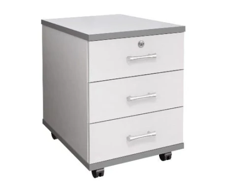 Тумба подкатная 3 ящика с замком 406х518х534 Монолит