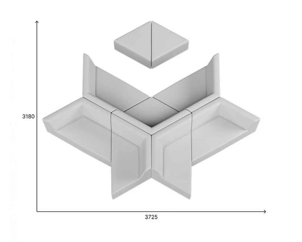 Комплект мягкой мебели Оригами MVK