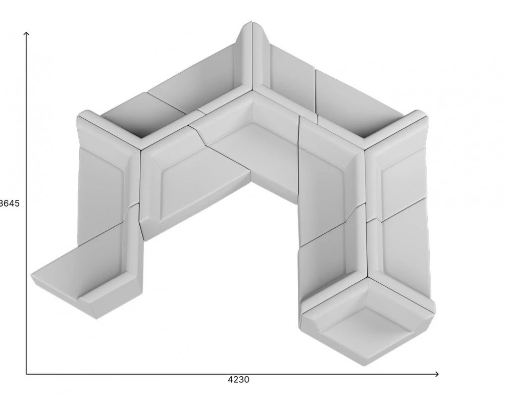Комплект мягкой мебели Оригами MVK