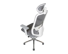 Кресло Norden Бэст вайт / Best white белый пластик Сетка/Ткань, Серый images