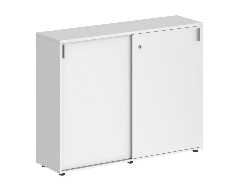 Шкаф-купе 1238х400x1125 средний, с замком Сигма / Sigma Белый