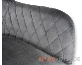 Стул подъемно-поворотный SHT-ST38/S120M Велюр, Угольно-серый/Черный муар images