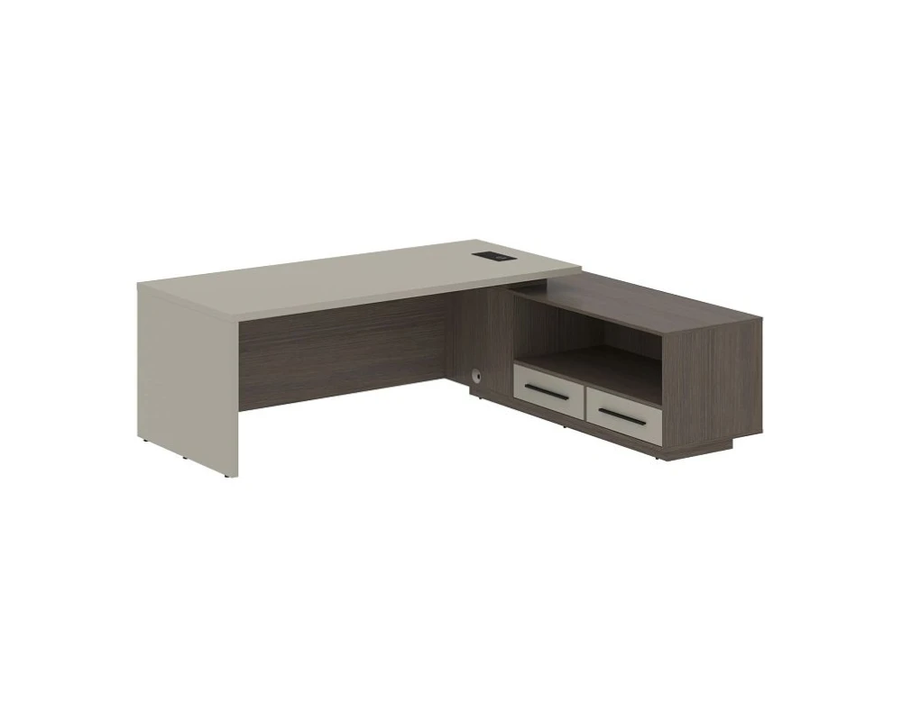 Стол руководителя с тумбой, правый 2300х1900х750 Веллион / Velion