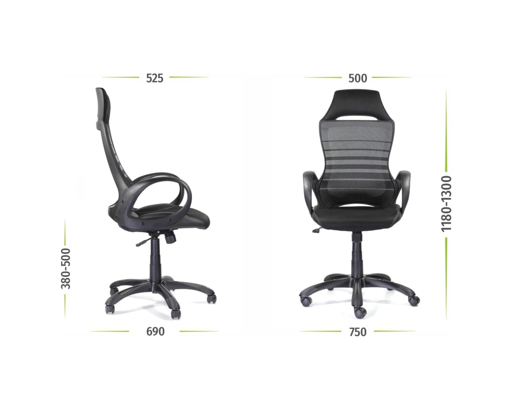 Кресло Тесла М-709 BLACK PL