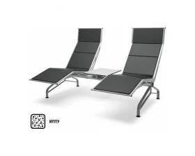 Многоместная секция Aero-шезлонг PU БП со столиком images