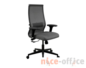 Кресло SynchroSit 10 B2-165D - T+Bahama (M20.B11.G19.W02) (Черный-Тем.серый) images
