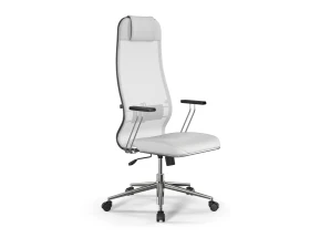 Кресло ErgoLife S 10 B1 M09.B23.G18.W01 (спинка и подл.3) Сетка/Экокожа, Белый images